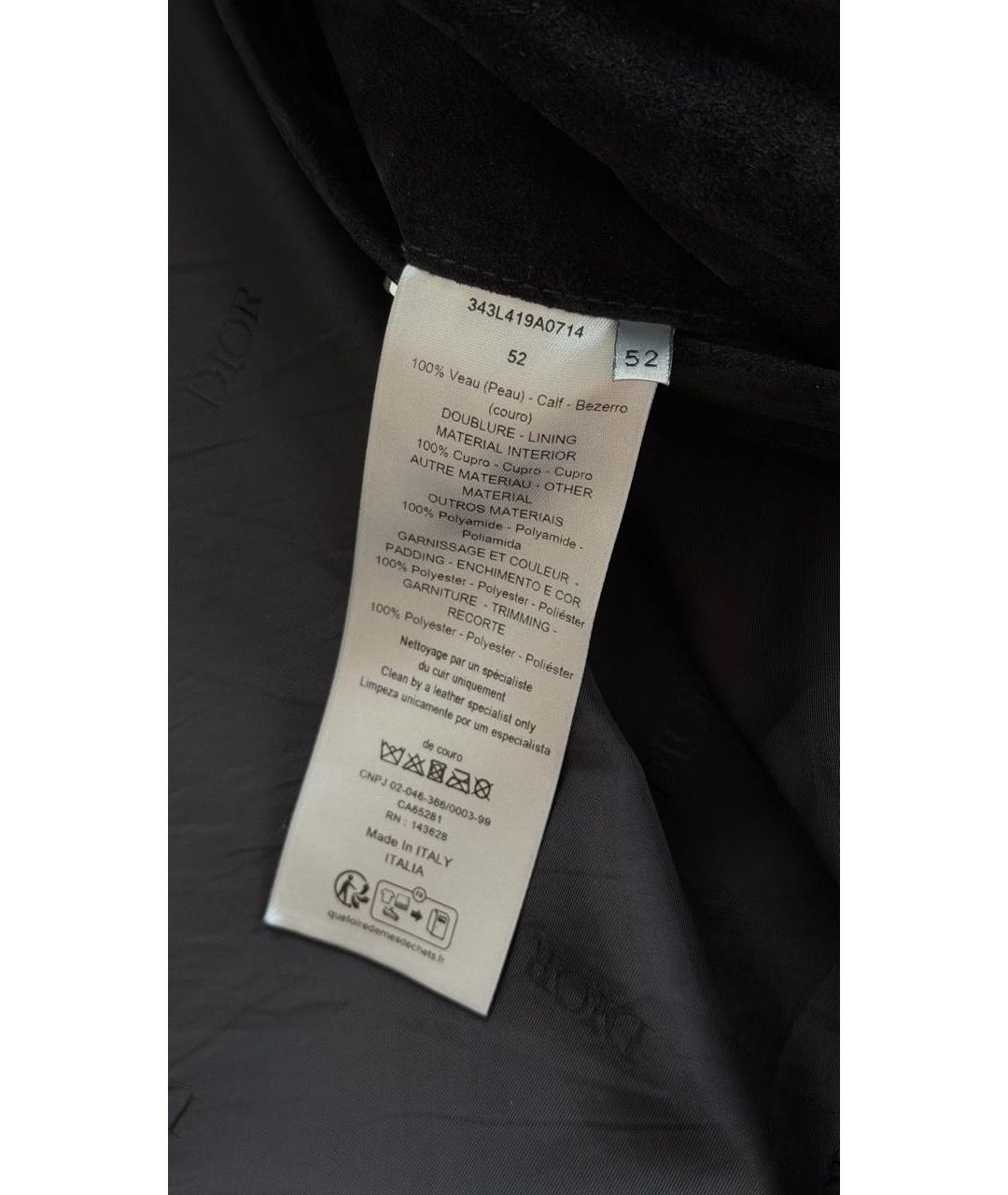 CHRISTIAN DIOR Черная замшевая куртка, фото 8