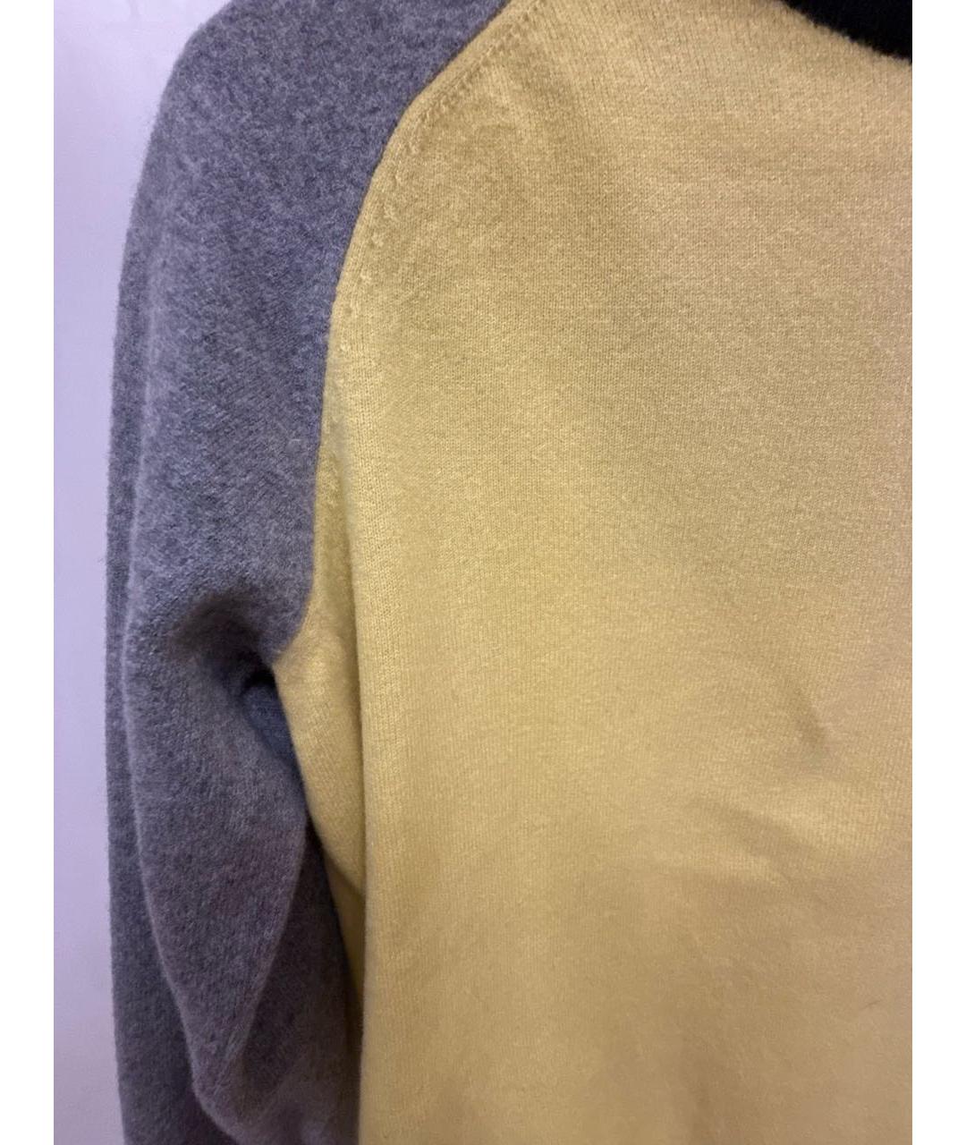 LOUIS VUITTON Желтый шерстяной джемпер / свитер, фото 4