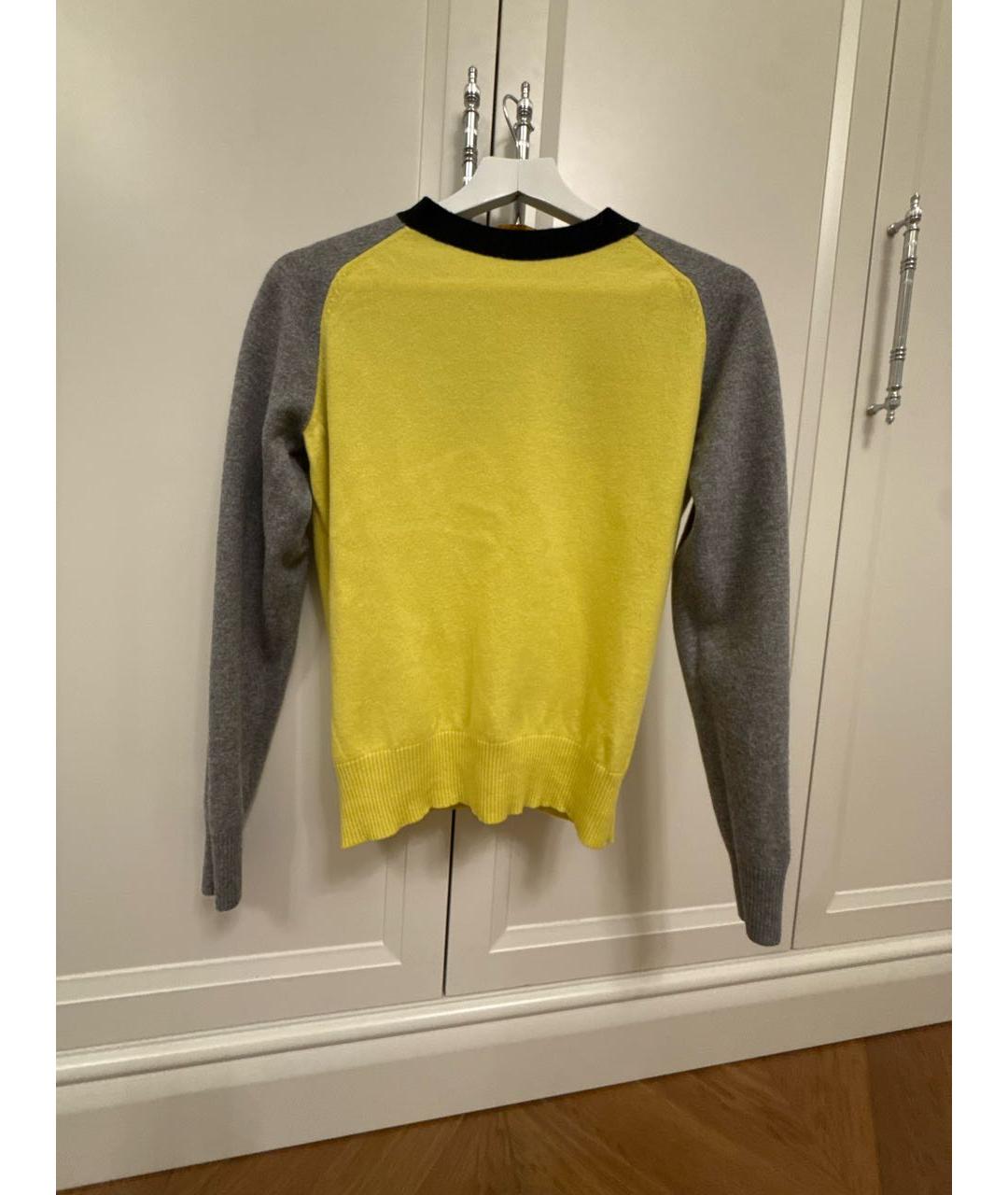 LOUIS VUITTON Желтый шерстяной джемпер / свитер, фото 5
