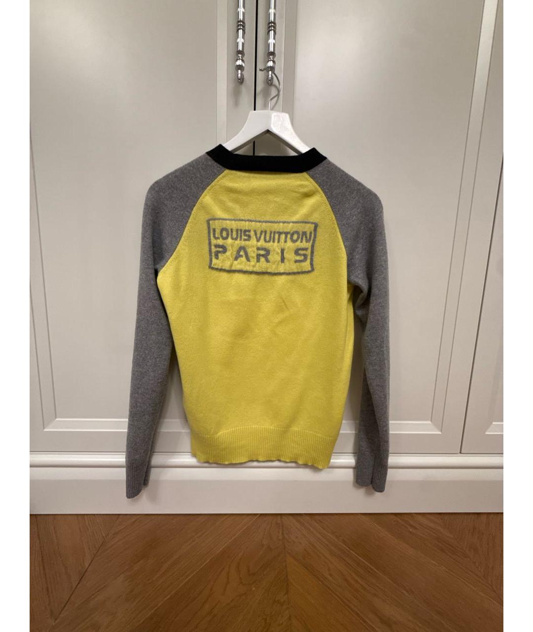 LOUIS VUITTON Желтый шерстяной джемпер / свитер, фото 2