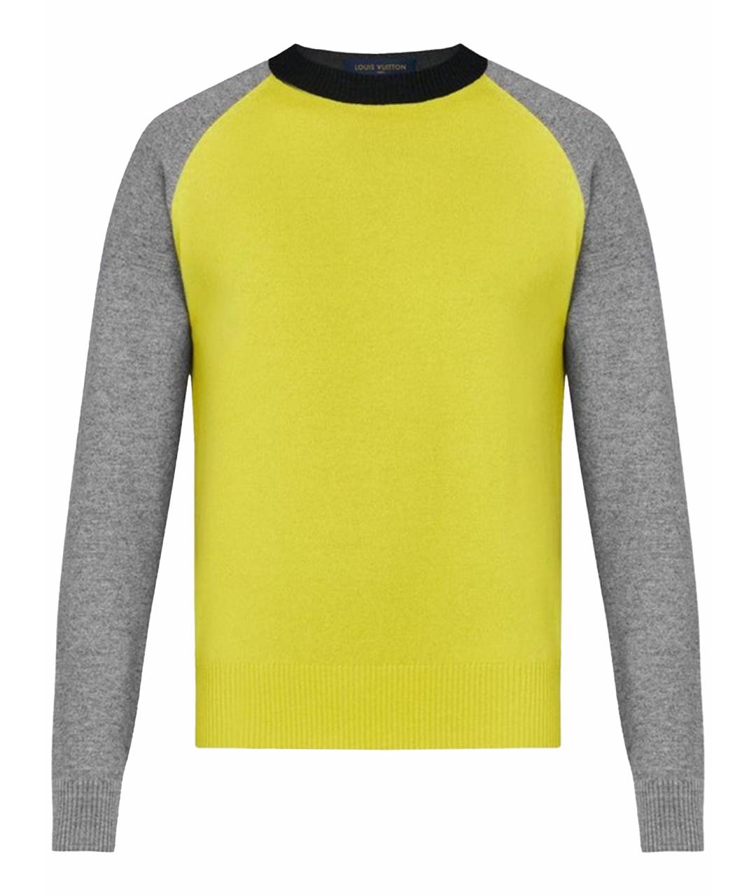 LOUIS VUITTON Желтый шерстяной джемпер / свитер, фото 1