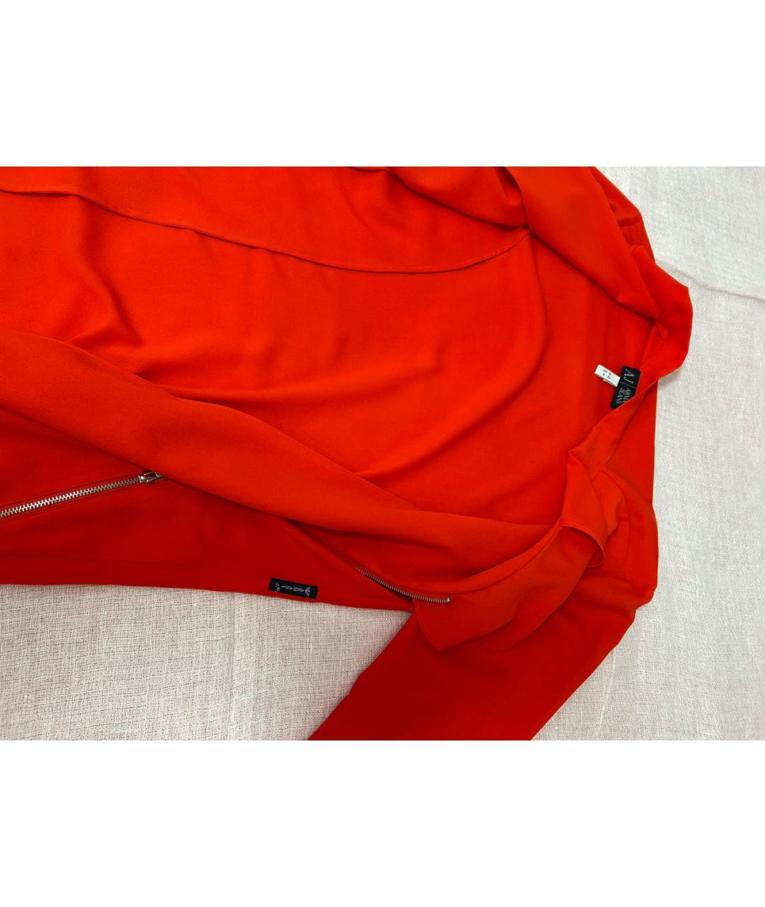 ARMANI JEANS Красное полиэстеровое повседневное платье, фото 4