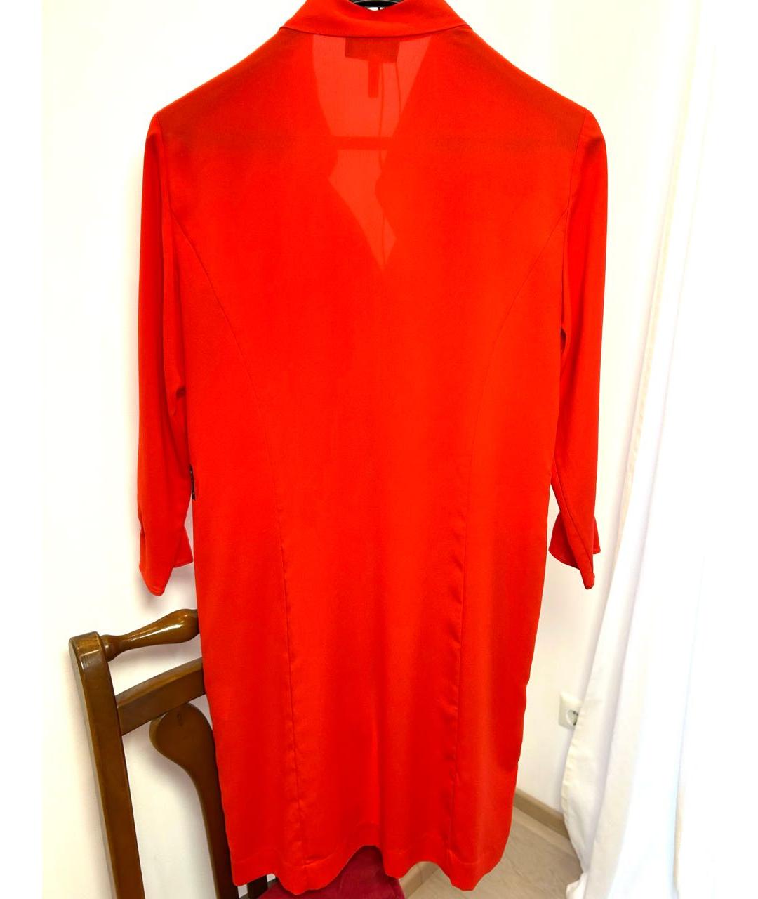 ARMANI JEANS Красное полиэстеровое повседневное платье, фото 7