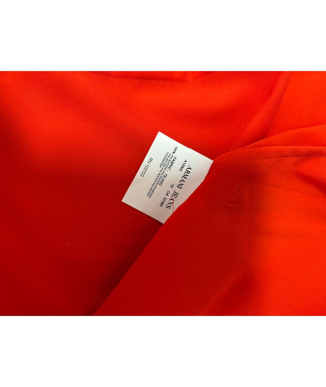 ARMANI JEANS Красное полиэстеровое повседневное платье, фото 5
