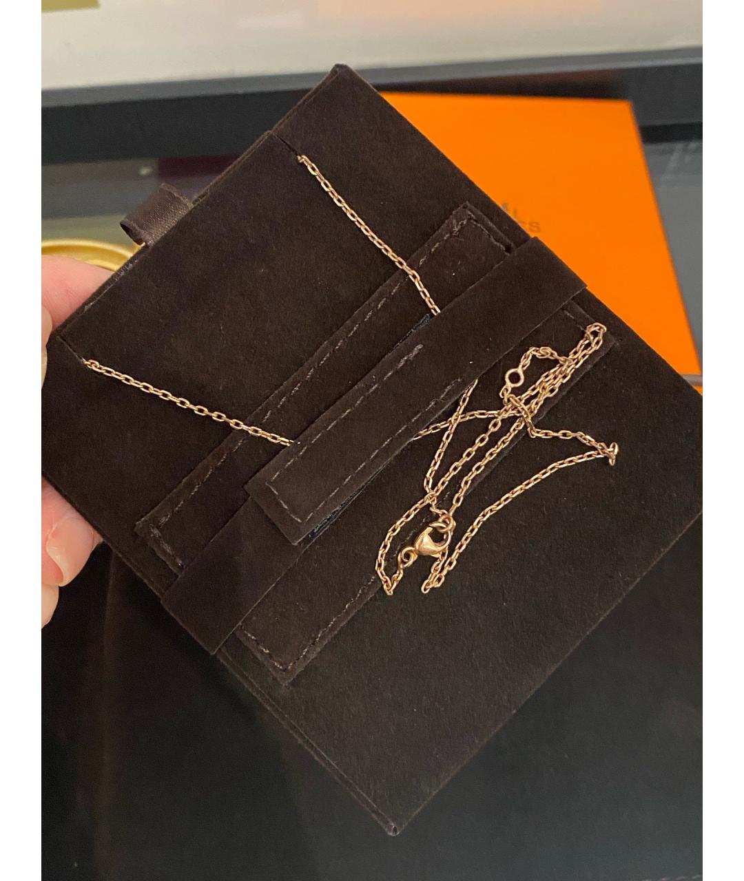 HERMES Золотое металлическое колье, фото 4