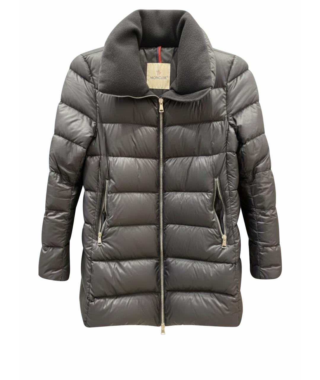 MONCLER Черный пуховик, фото 1