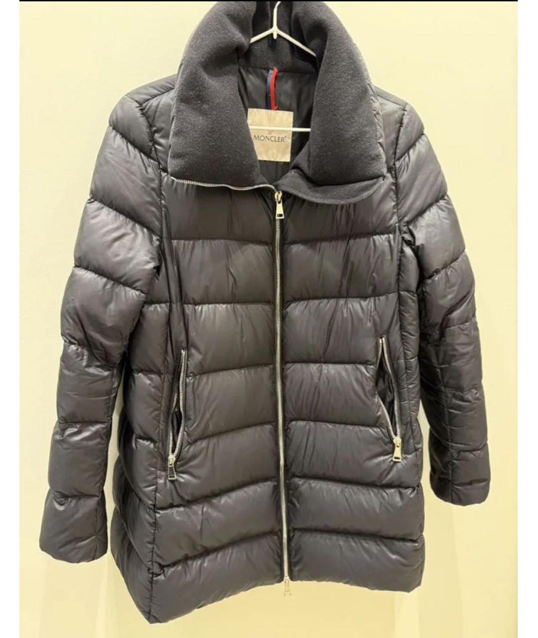 MONCLER Черный пуховик, фото 8