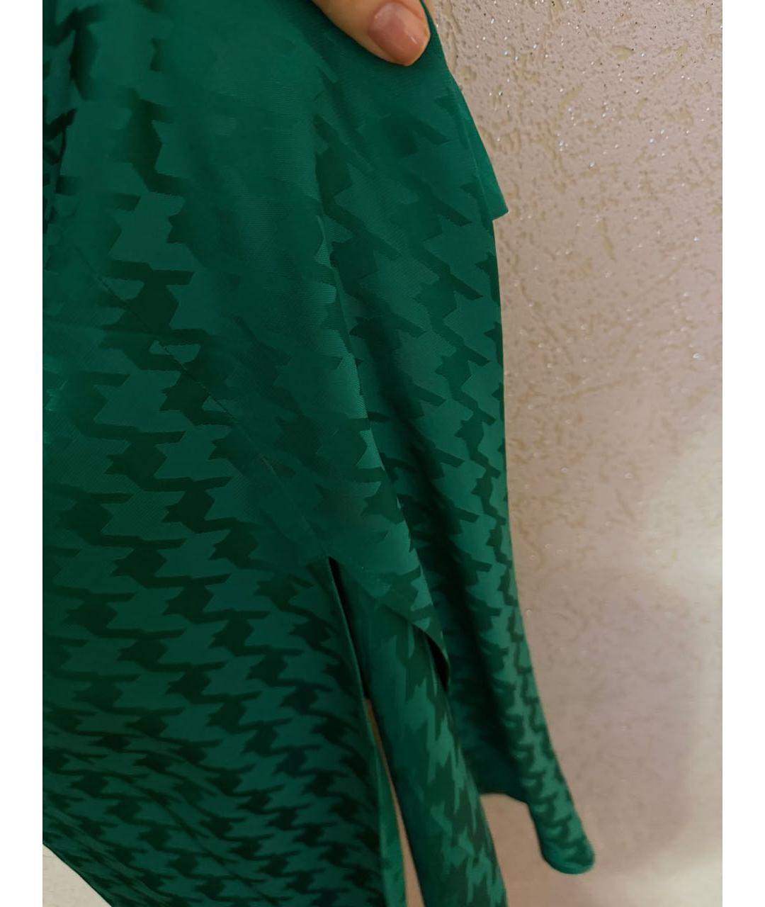 MSGM Зеленые полиэстеровое повседневное платье, фото 4