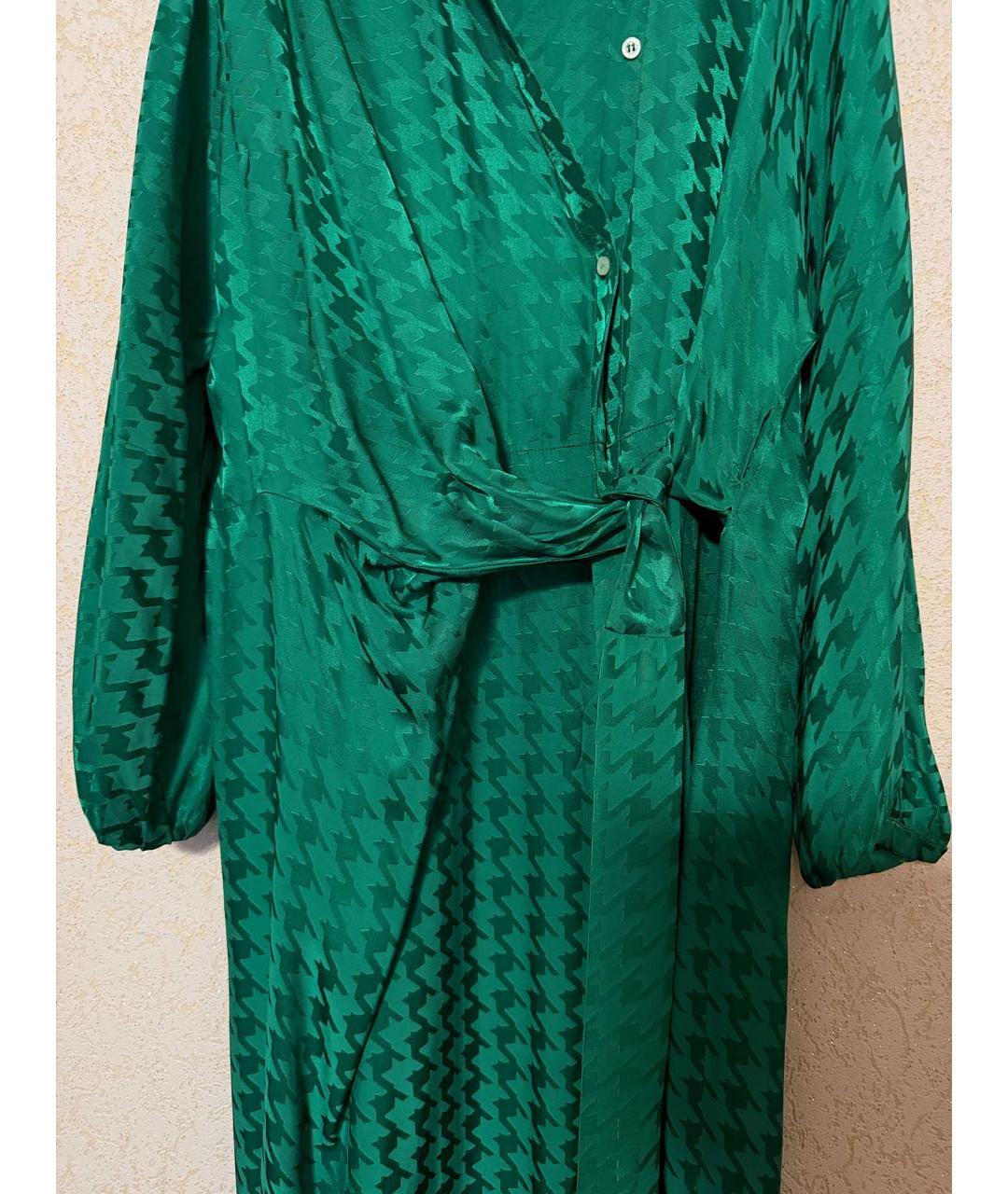 MSGM Зеленые полиэстеровое повседневное платье, фото 3