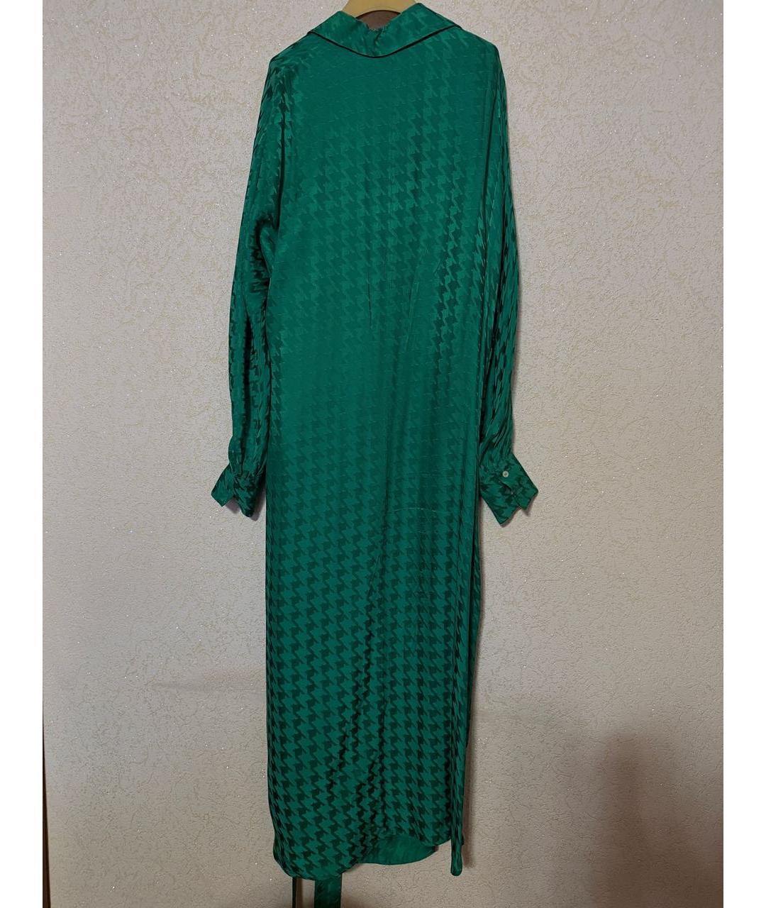 MSGM Зеленые полиэстеровое повседневное платье, фото 2