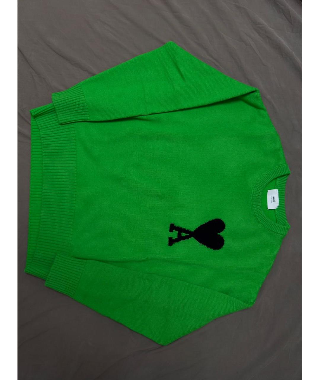 Ami Paris Салатовый шерстяной джемпер / свитер, фото 5