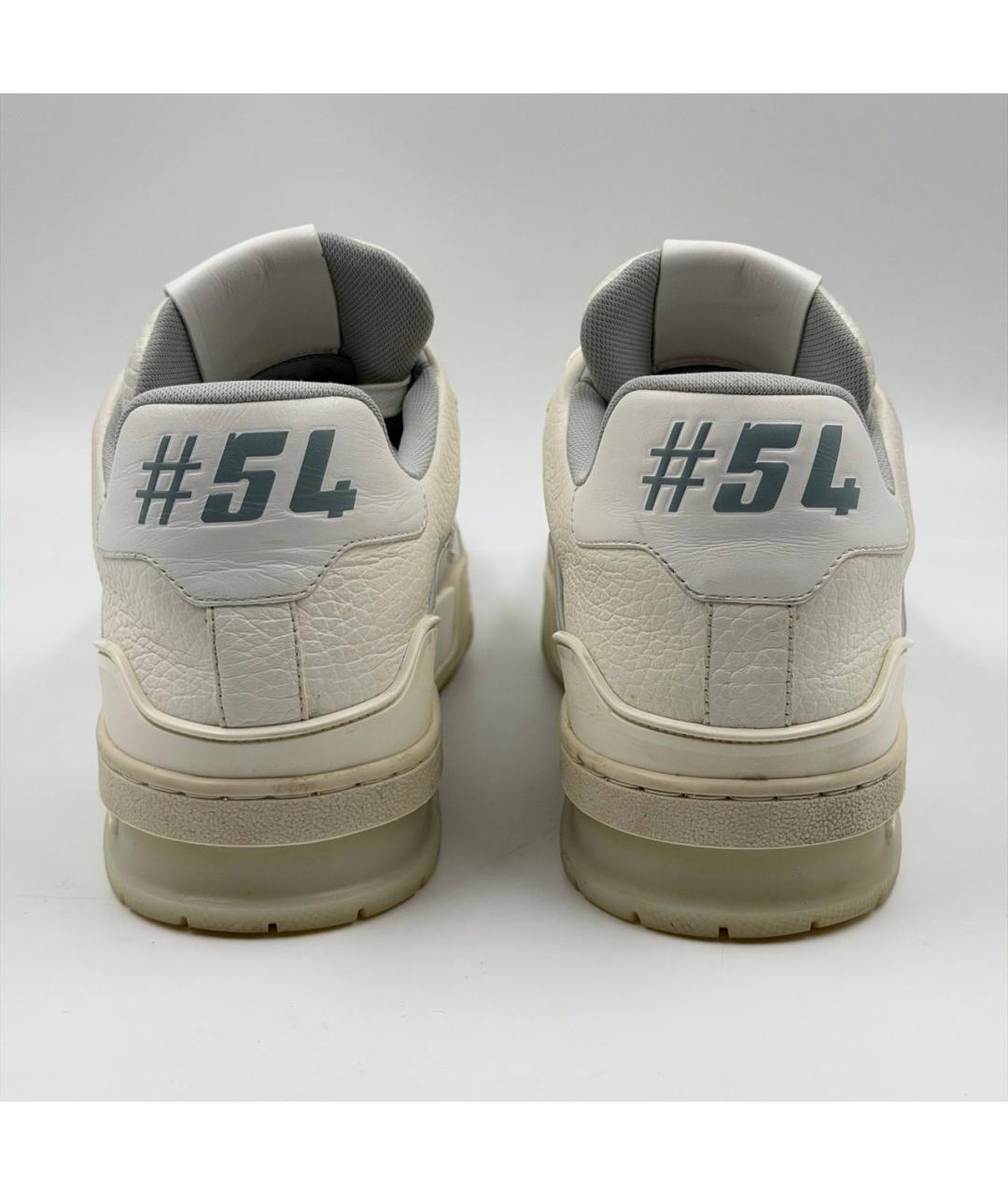 LOUIS VUITTON Бежевые кожаные низкие кроссовки / кеды, фото 5