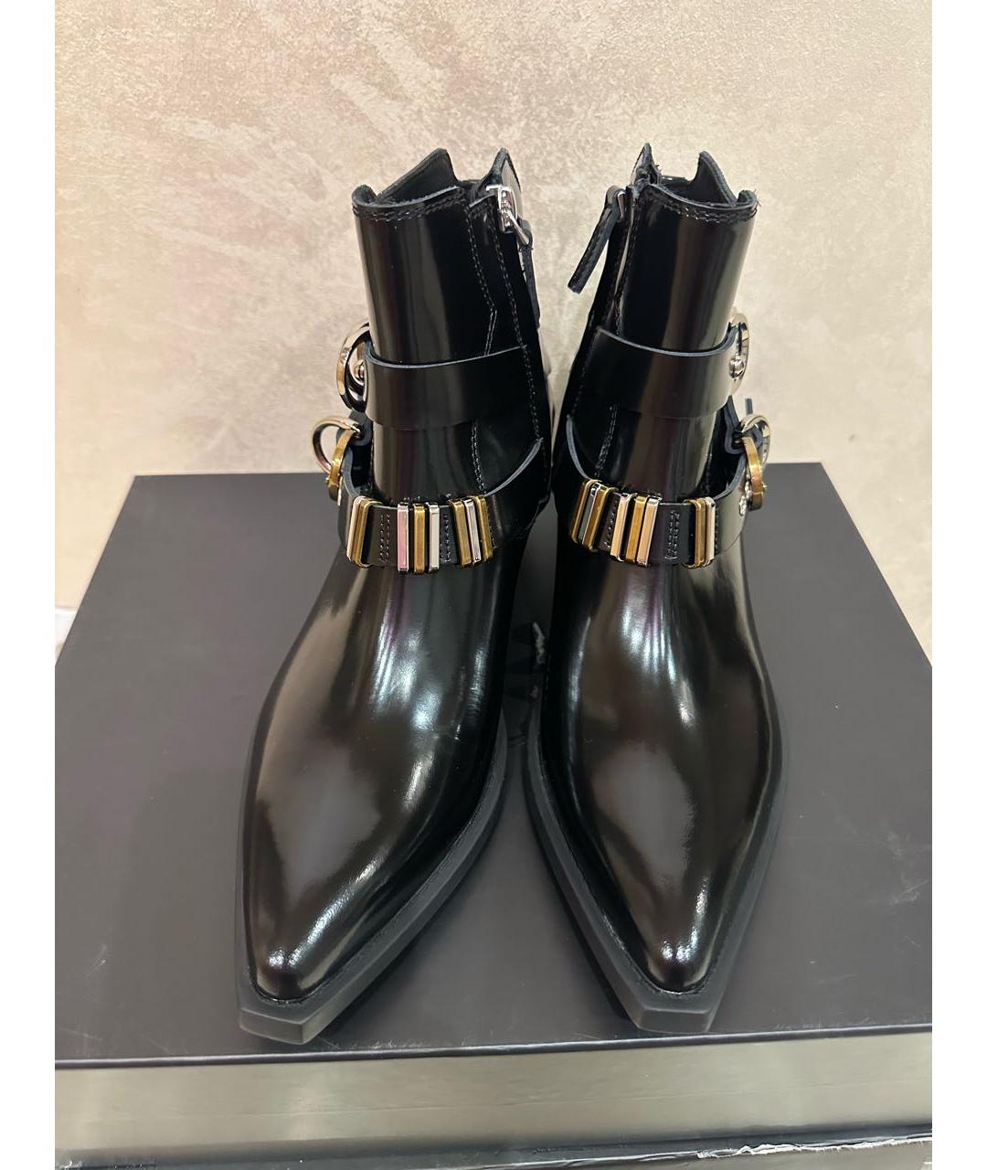 PINKO Черные кожаные ботинки, фото 3