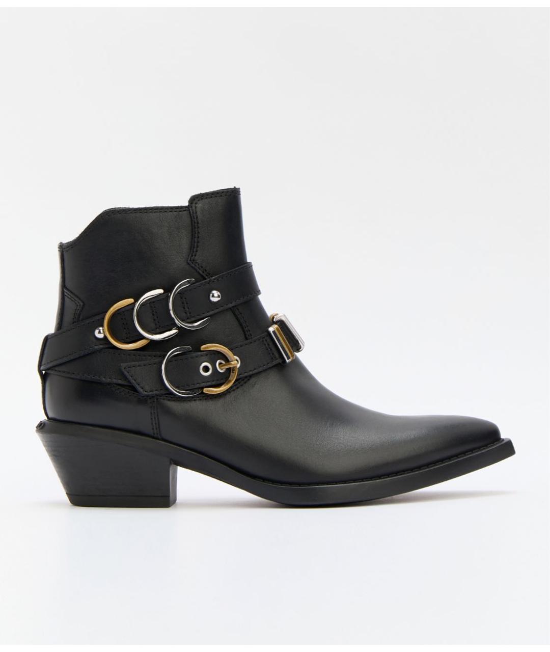 PINKO Черные кожаные ботинки, фото 6