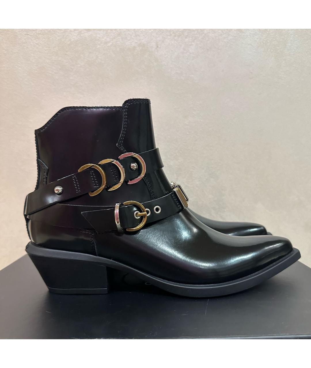 PINKO Черные кожаные ботинки, фото 7