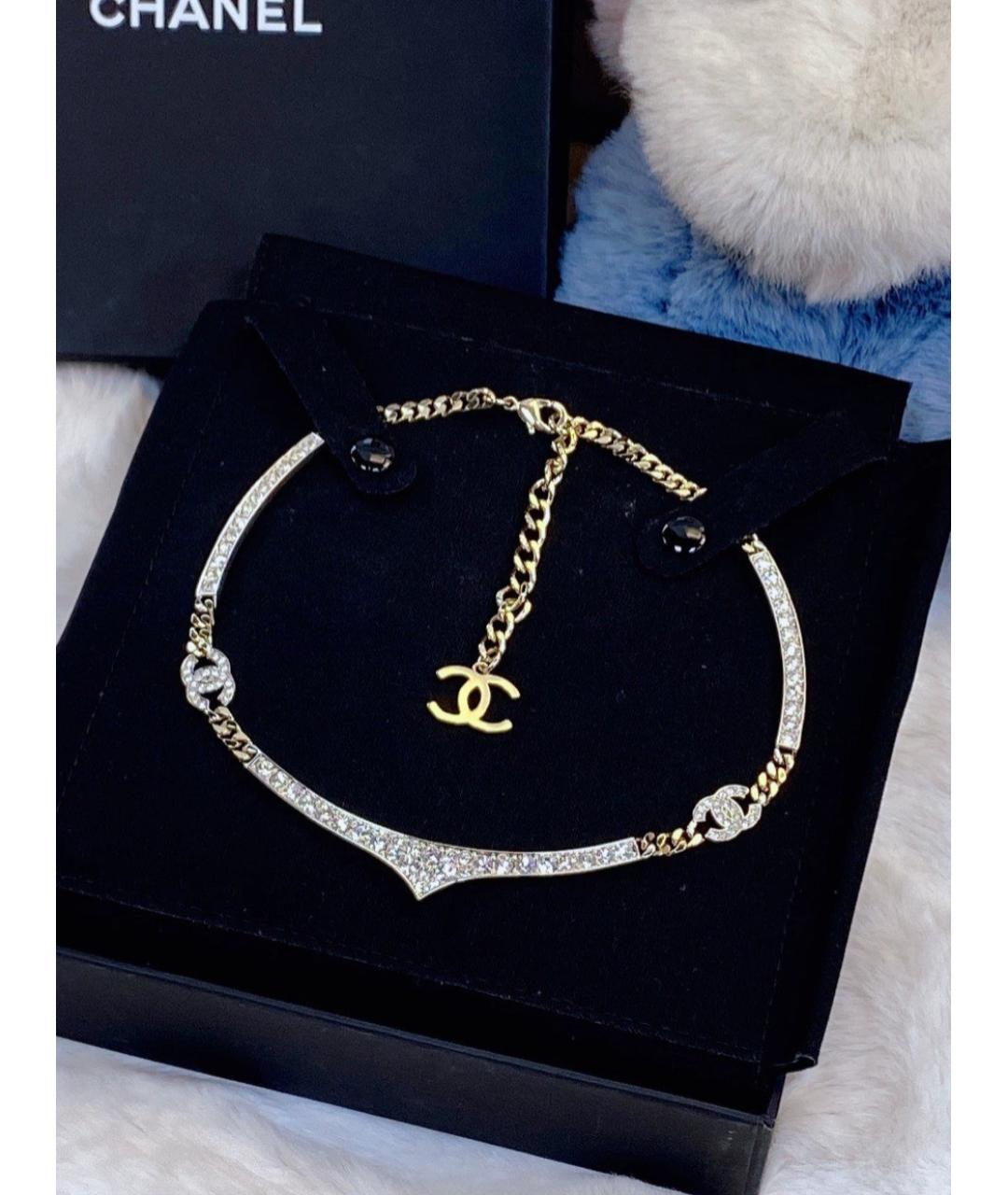 CHANEL Серебряное металлическое колье, фото 8