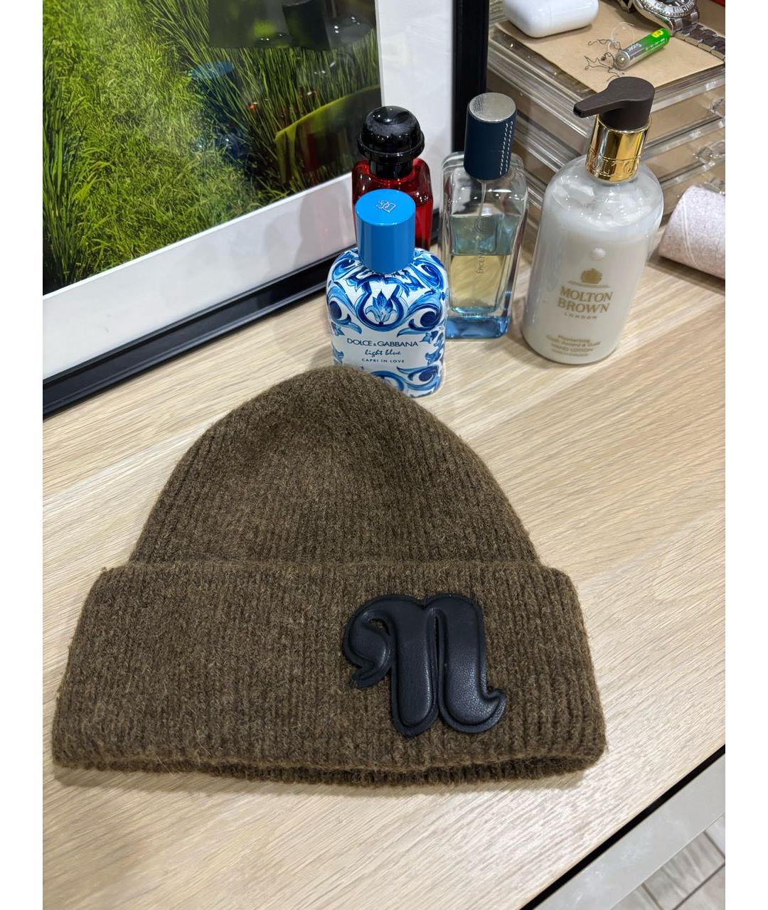NANUSHKA Коричневая шерстяная шапка, фото 7