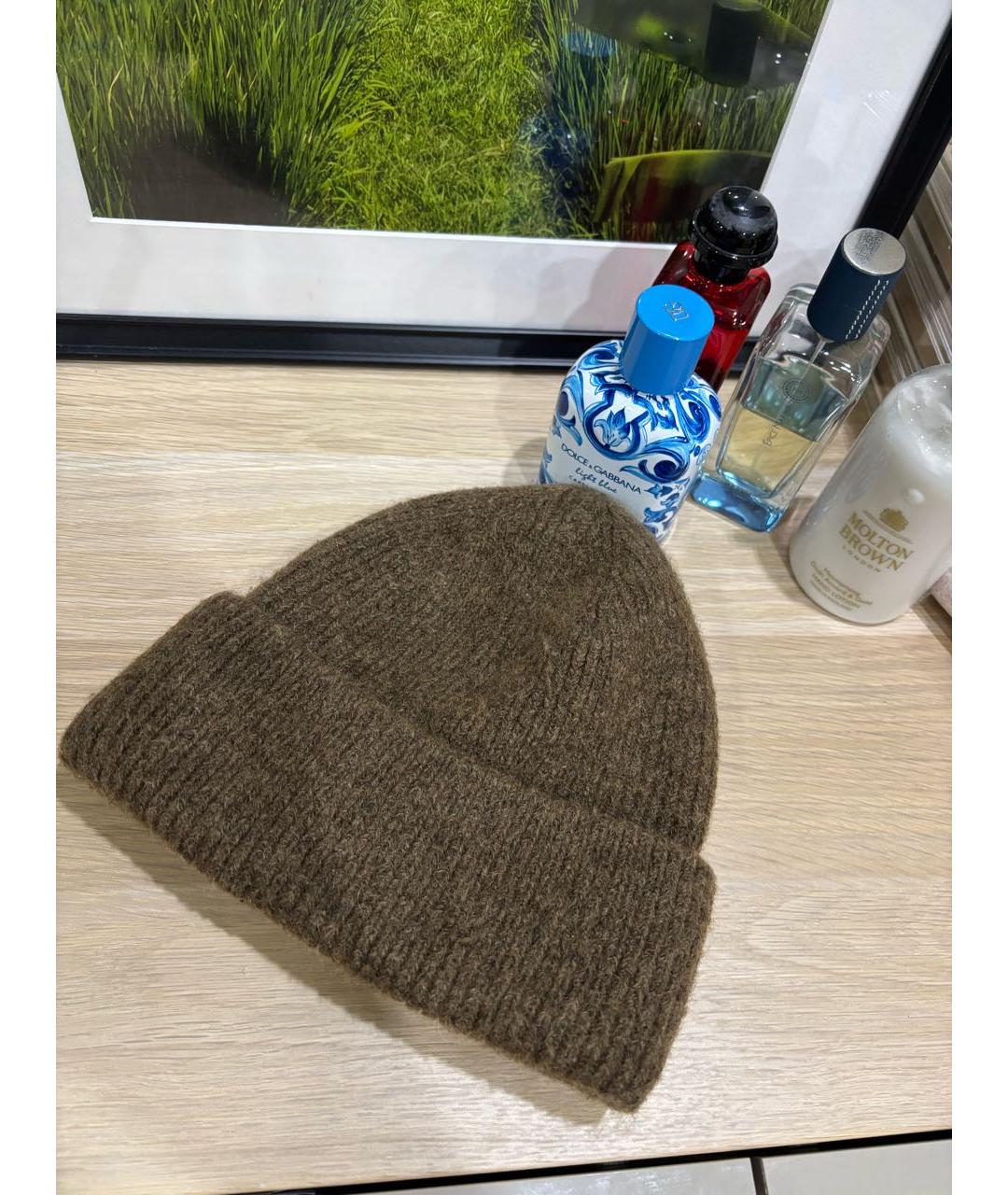 NANUSHKA Коричневая шерстяная шапка, фото 4
