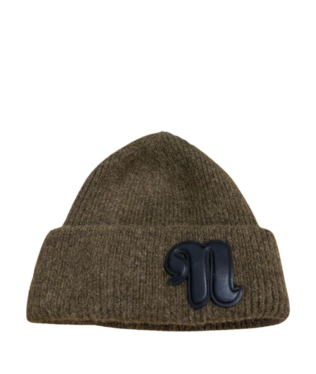 NANUSHKA Коричневая шерстяная шапка, фото 1