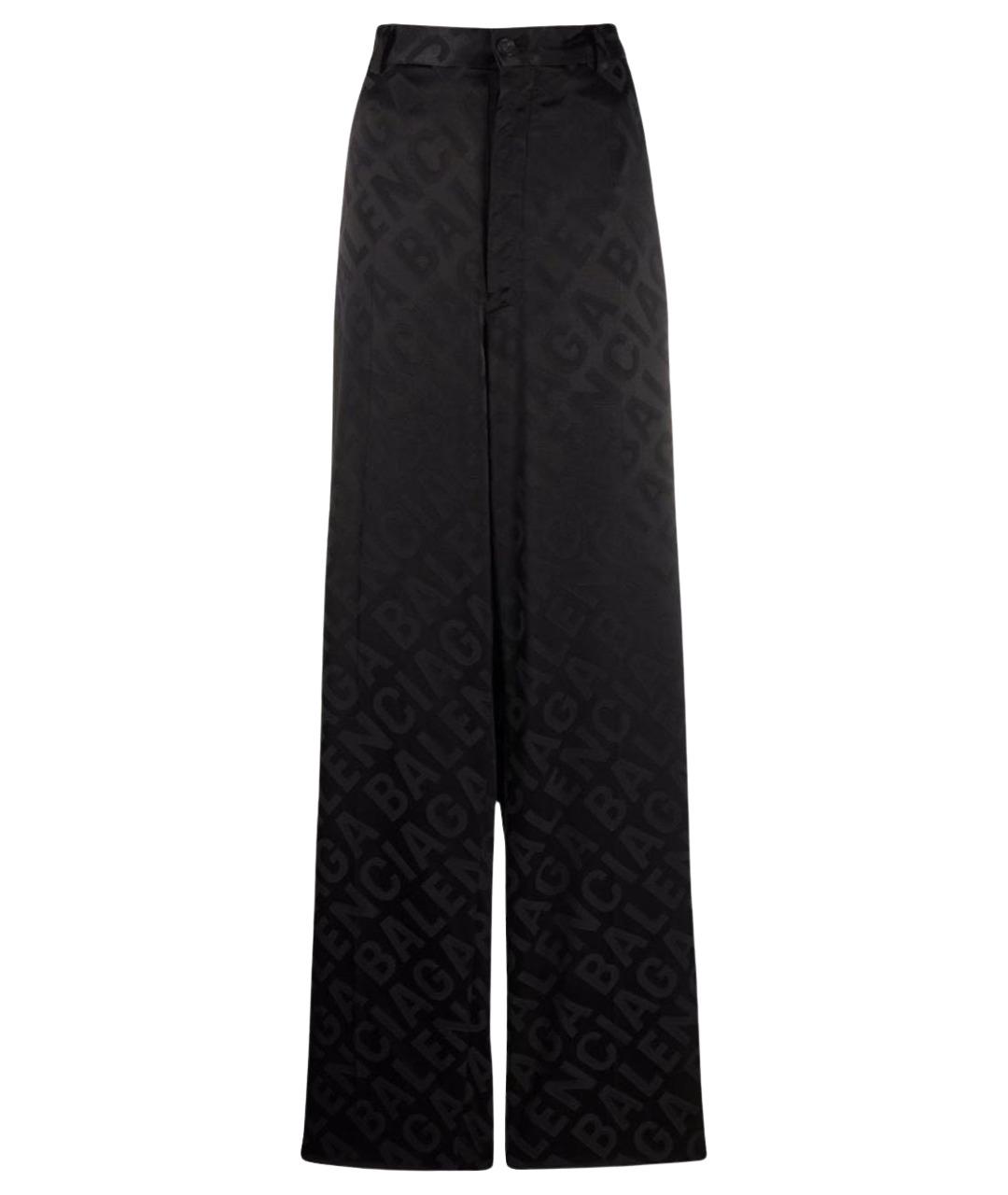 BALENCIAGA Черные вискозные брюки широкие, фото 9