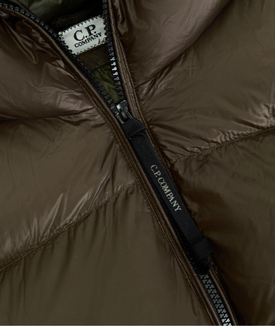 CP COMPANY Хаки полиэстеровый пуховик, фото 4