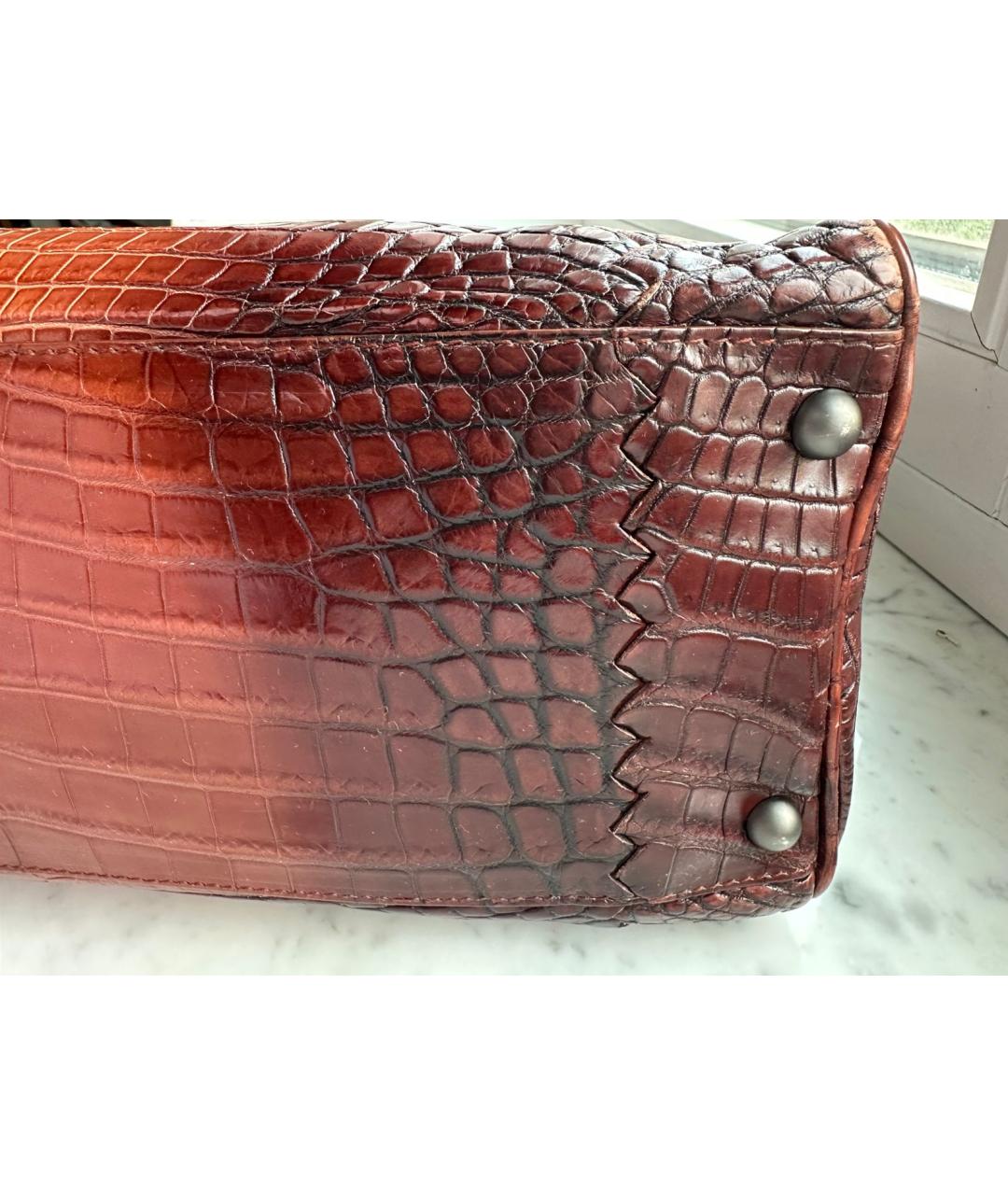 BOTTEGA VENETA Коричневая кожаная сумка тоут, фото 6