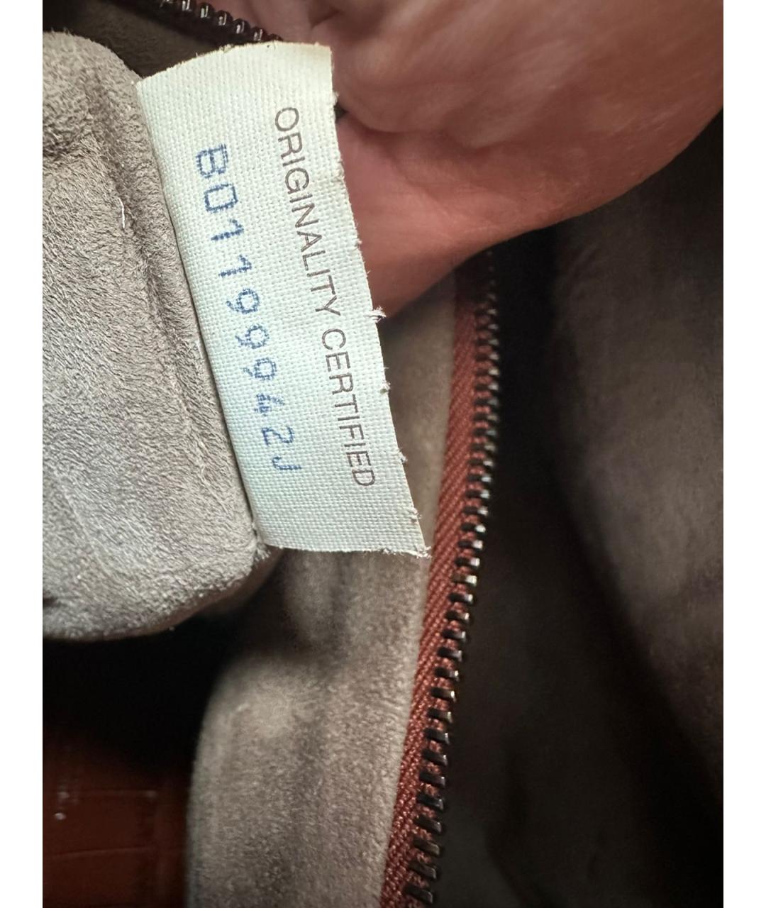 BOTTEGA VENETA Коричневая кожаная сумка тоут, фото 9