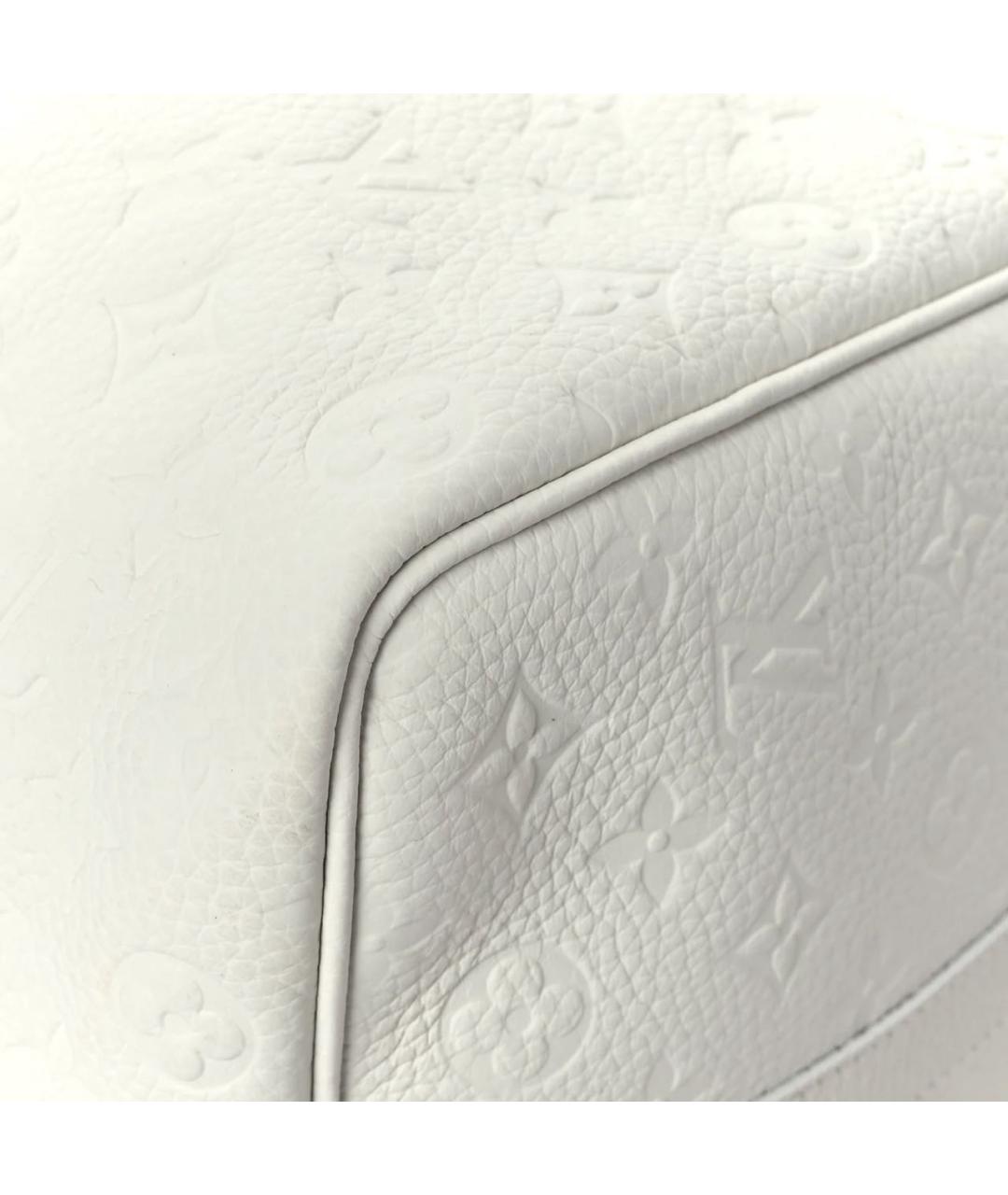 LOUIS VUITTON Белая кожаная дорожная/спортивная сумка, фото 6