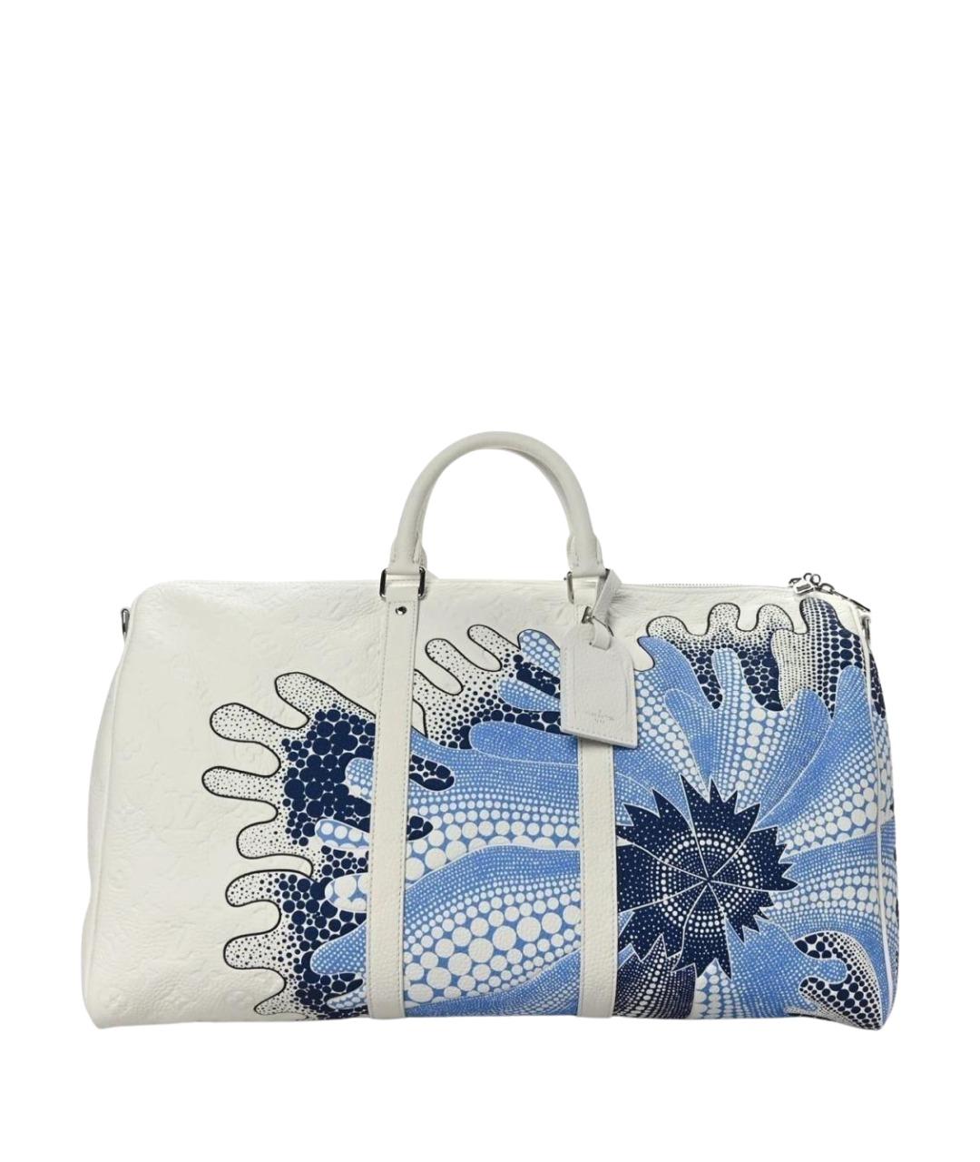 LOUIS VUITTON Белая кожаная дорожная/спортивная сумка, фото 1