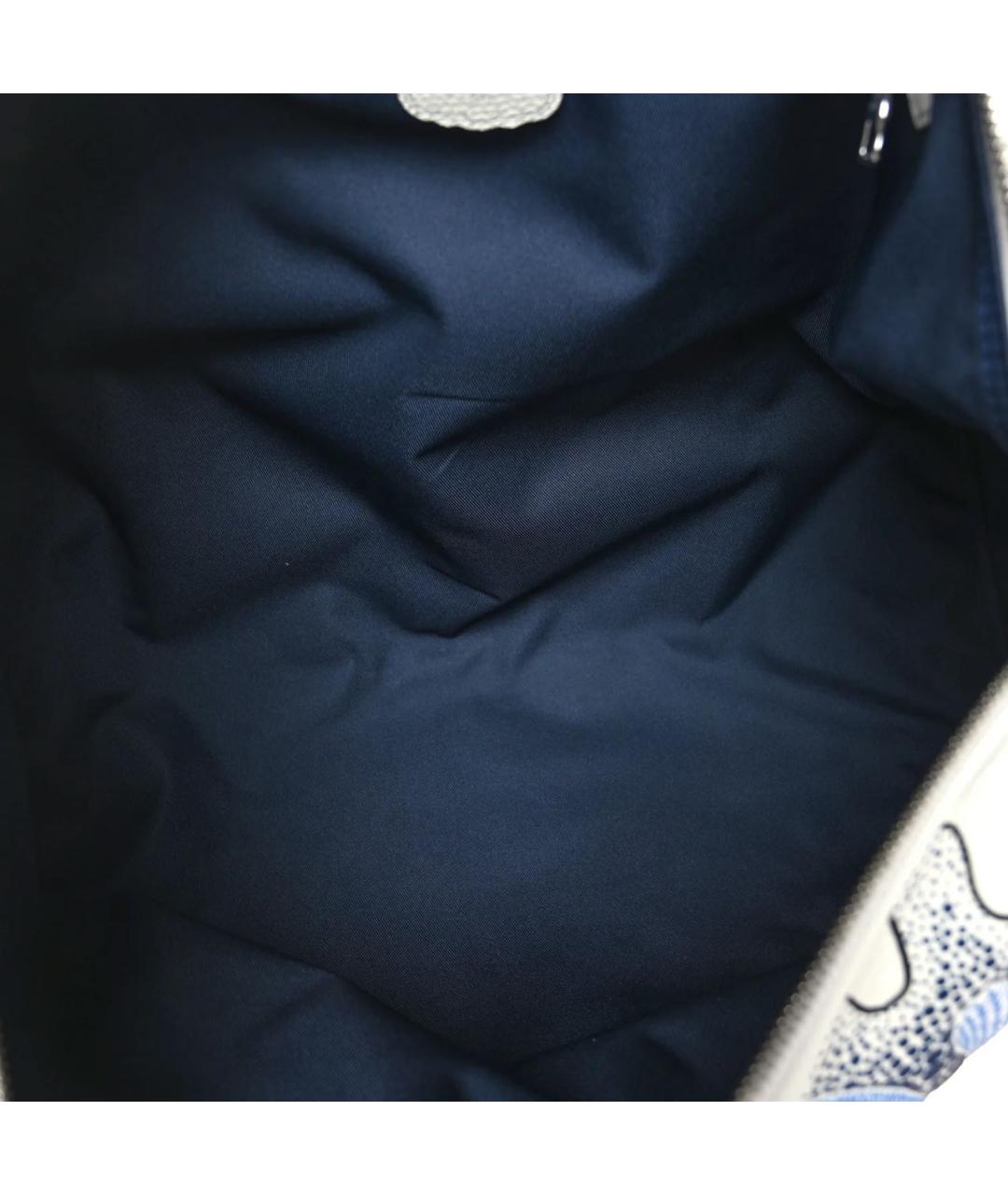 LOUIS VUITTON Белая кожаная дорожная/спортивная сумка, фото 4