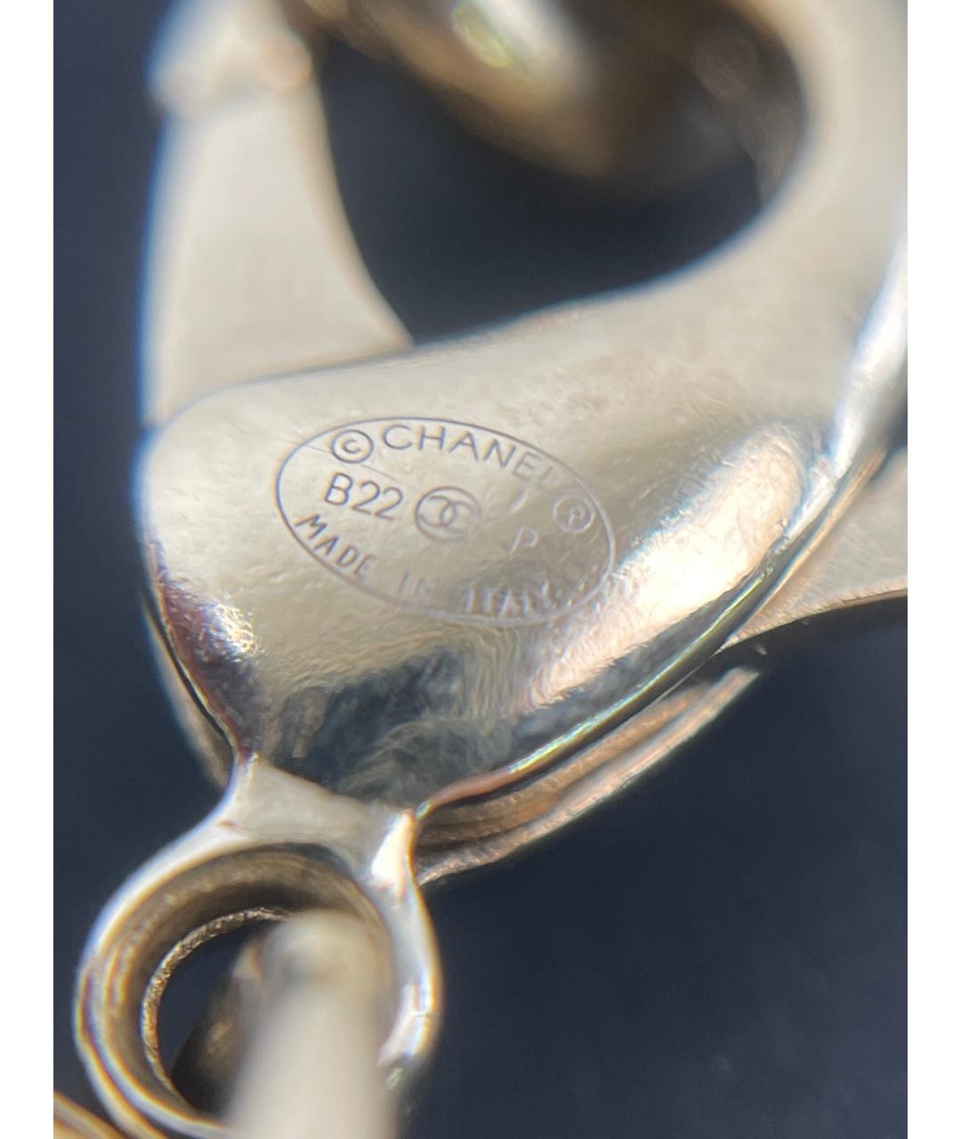 CHANEL Золотое металлическое колье, фото 4