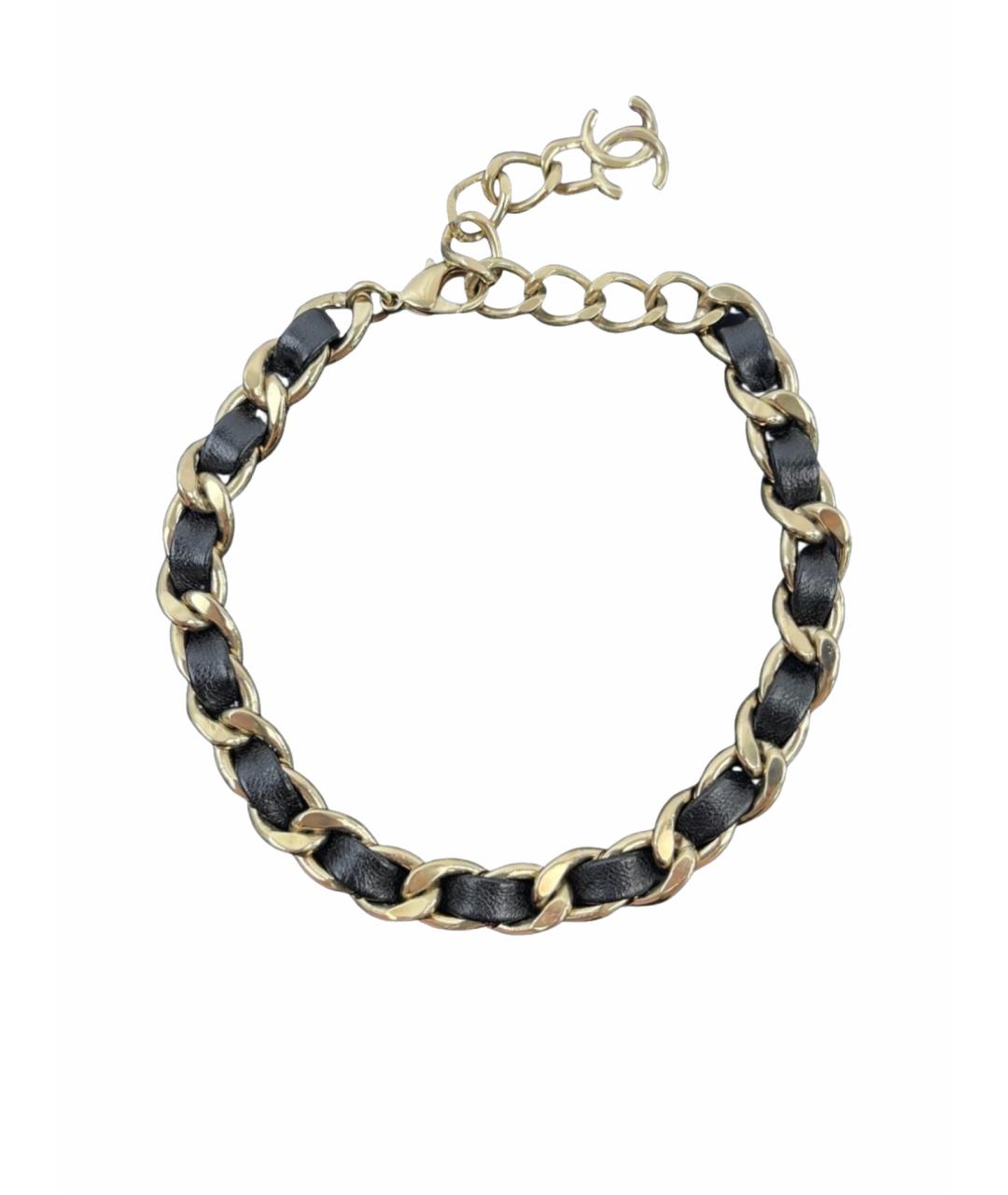 CHANEL Золотое металлическое колье, фото 1