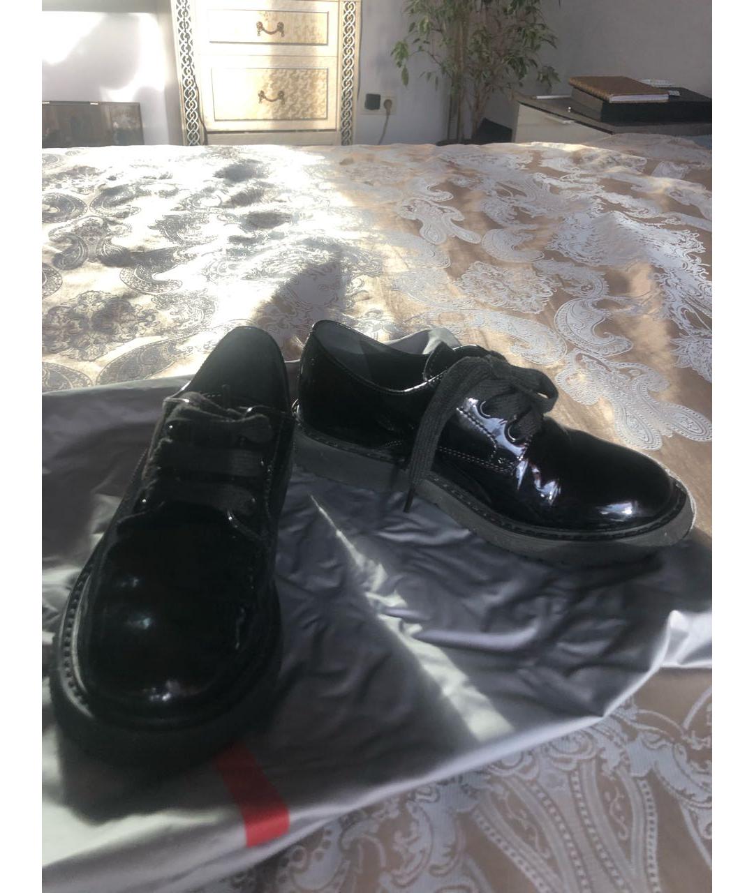 PRADA Черные ботинки из лакированной кожи, фото 7