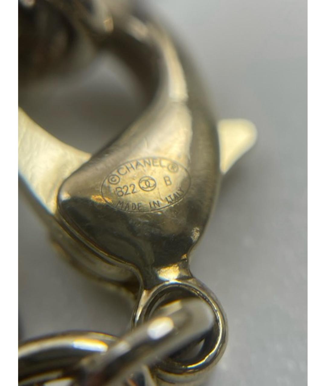 CHANEL Золотое металлическое колье, фото 4