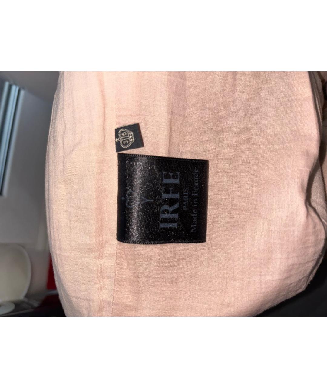 IRFE Золотые кожаные брюки узкие, фото 7