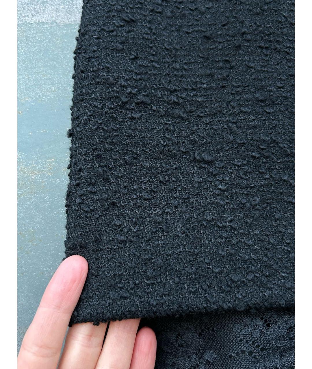 SAINT LAURENT Черная хлопковая юбка мини, фото 4