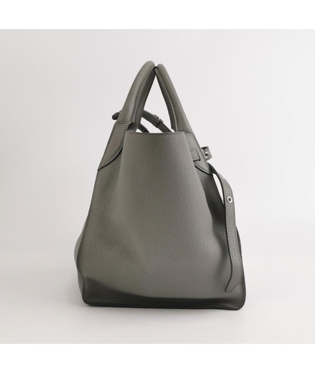 CELINE Бежевая кожаная сумка с короткими ручками, фото 3