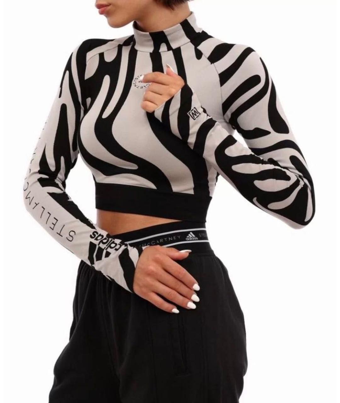 ADIDAS BY STELLA MCCARTNEY Серая полиэстеровая футболка, фото 2