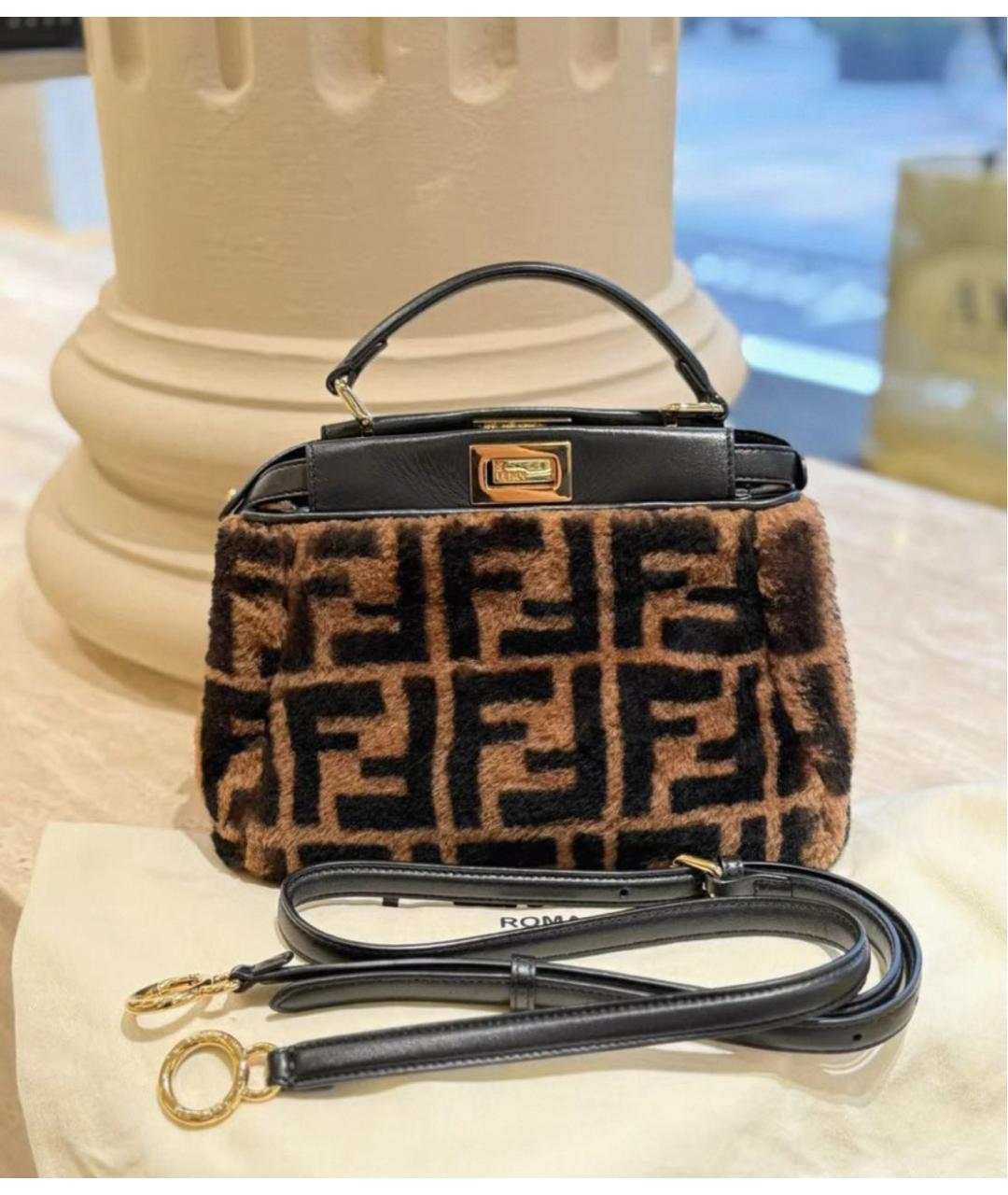 FENDI Мульти меховая сумка через плечо, фото 2