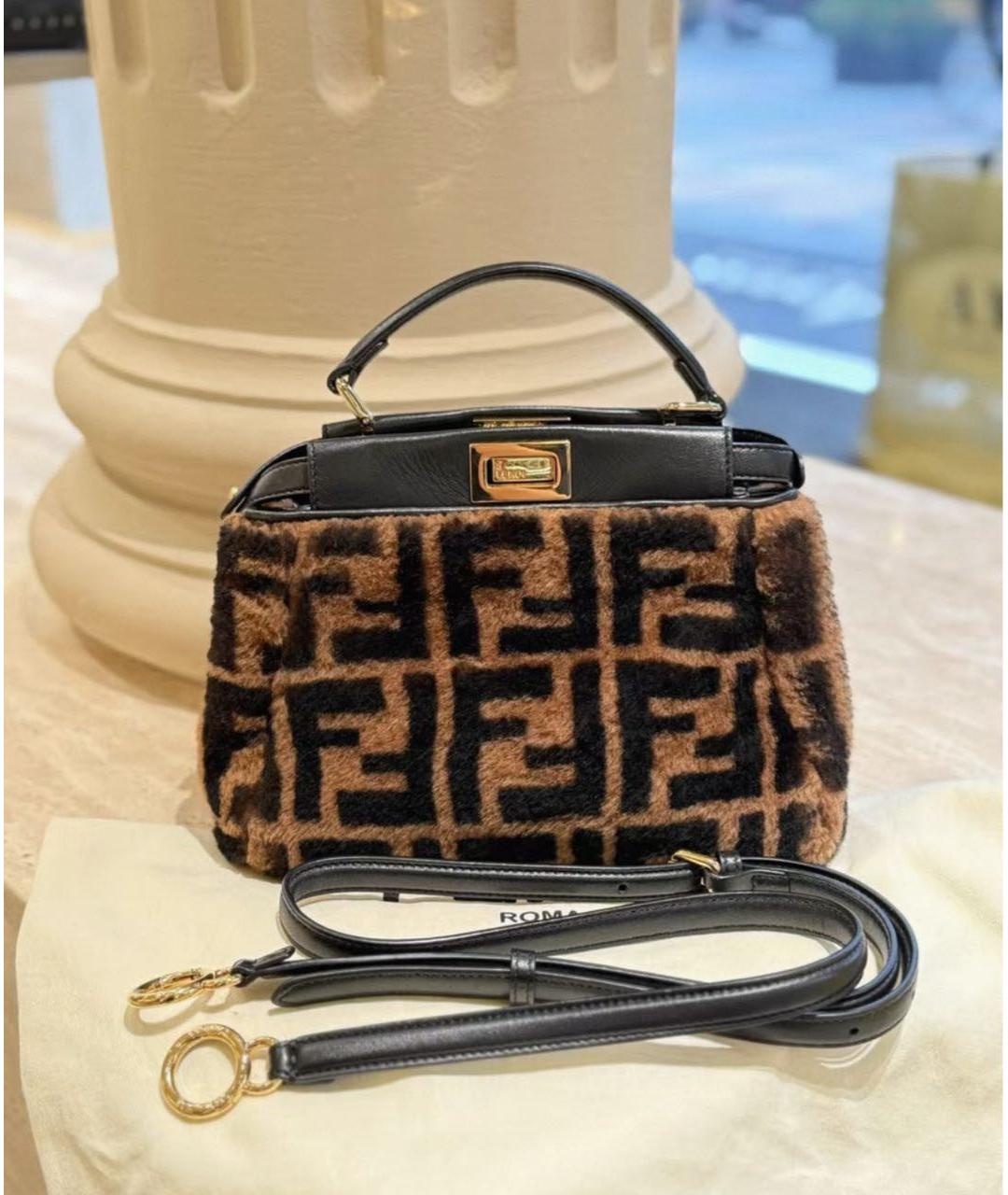 FENDI Мульти меховая сумка через плечо, фото 3