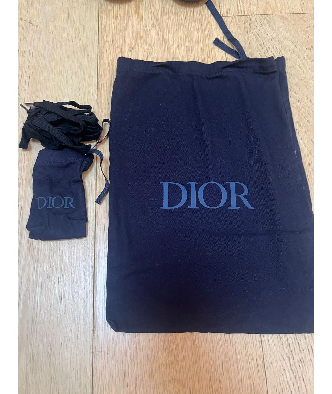 CHRISTIAN DIOR Черные кожаные низкие кроссовки / кеды, фото 7