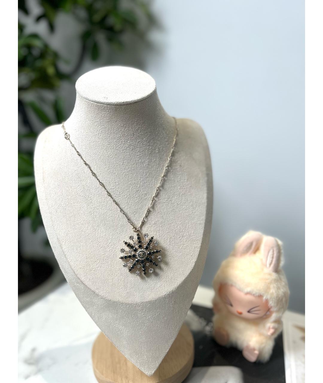 CHANEL Серебряное металлическое колье, фото 4