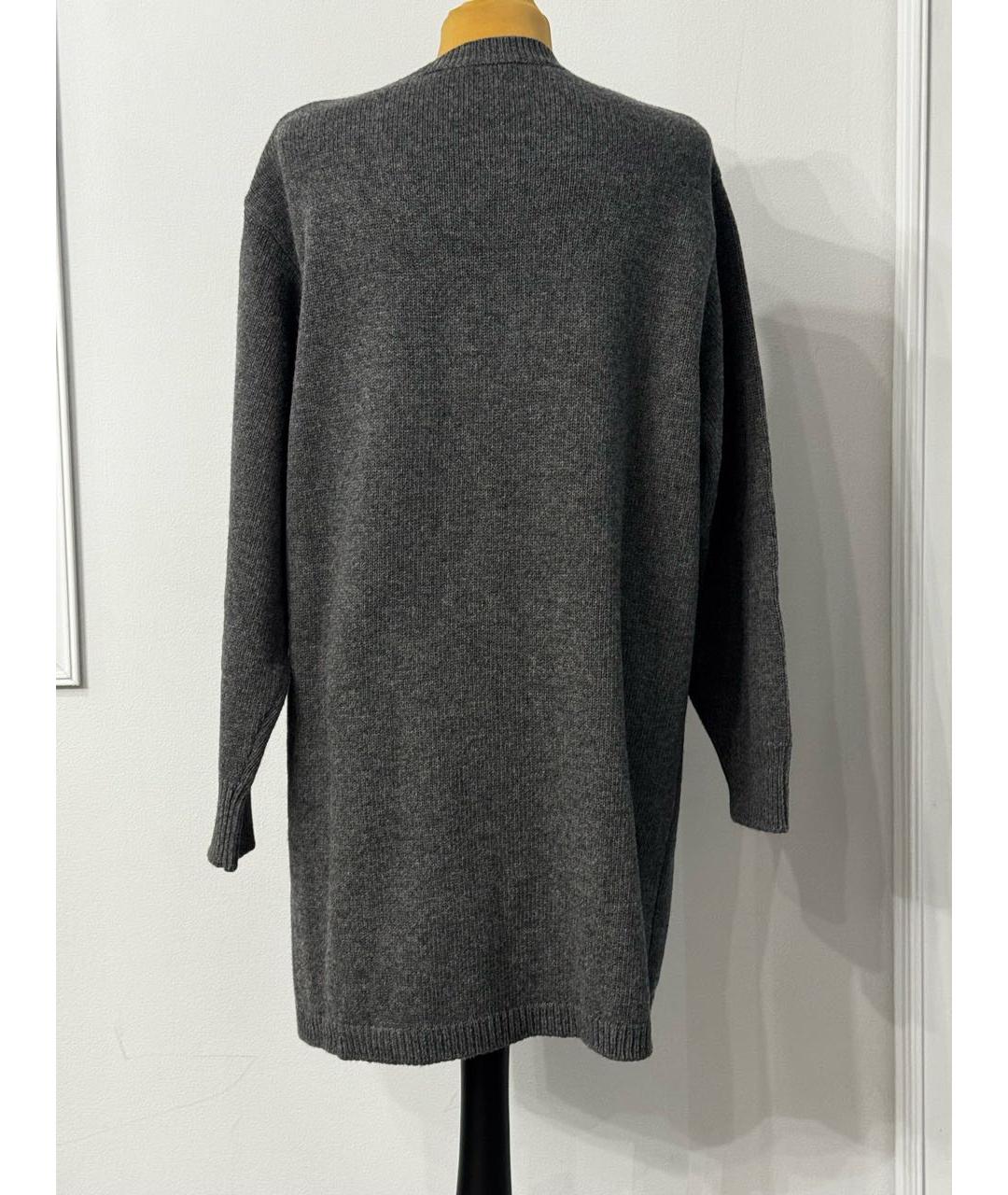 VALENTINO Антрацитовый шерстяной кардиган, фото 5