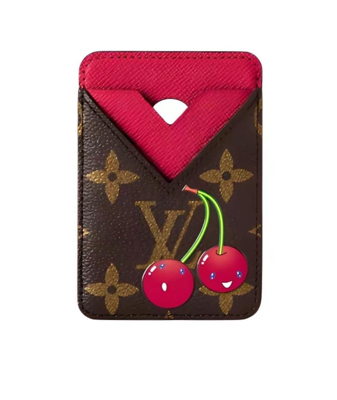 LOUIS VUITTON Коричневый кардхолдер, фото 4