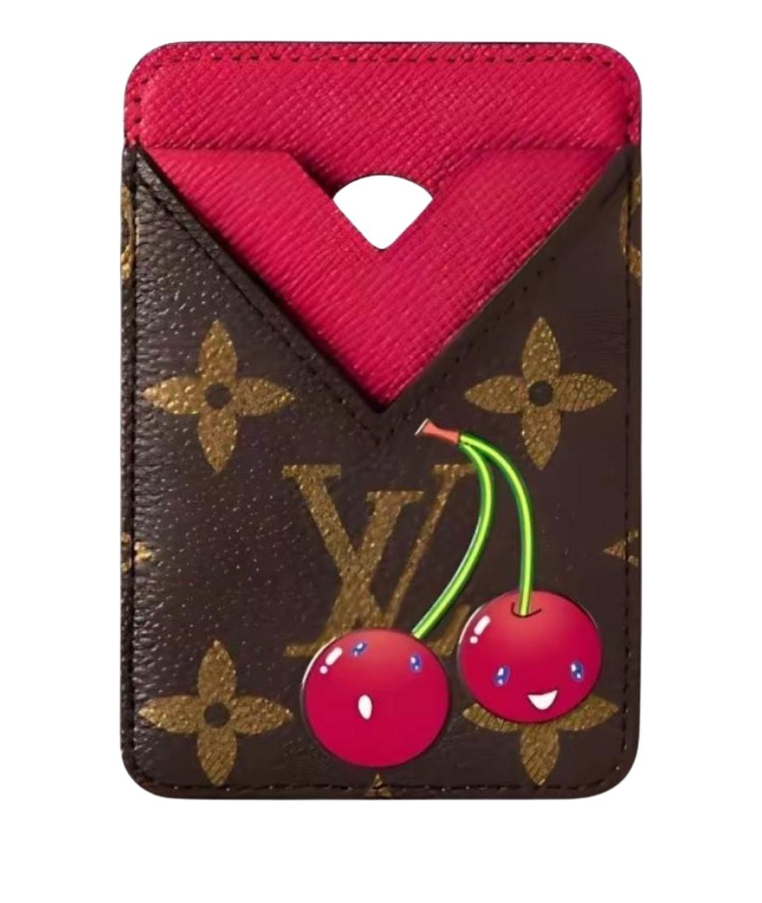 LOUIS VUITTON Коричневый кардхолдер, фото 1