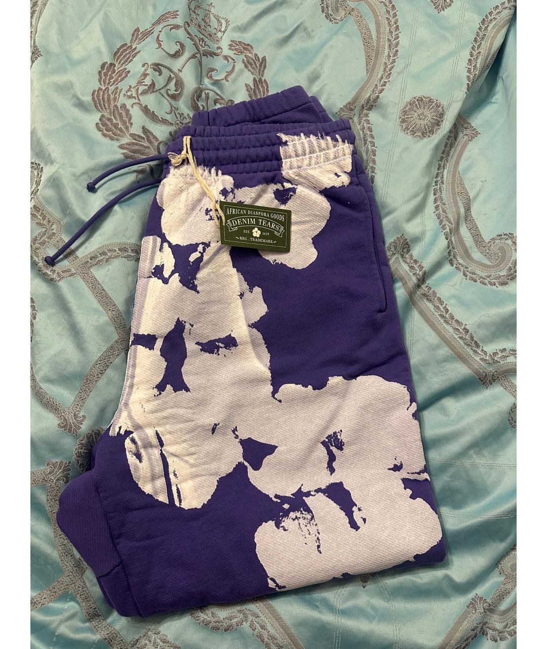 Denim Tears Фиолетовые хлопковые повседневные брюки, фото 3