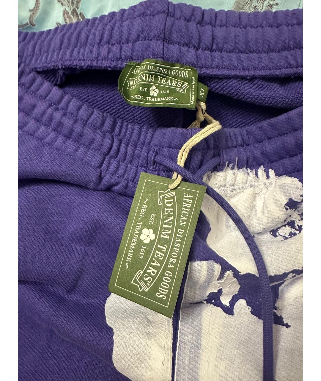 Denim Tears Фиолетовые хлопковые повседневные брюки, фото 2