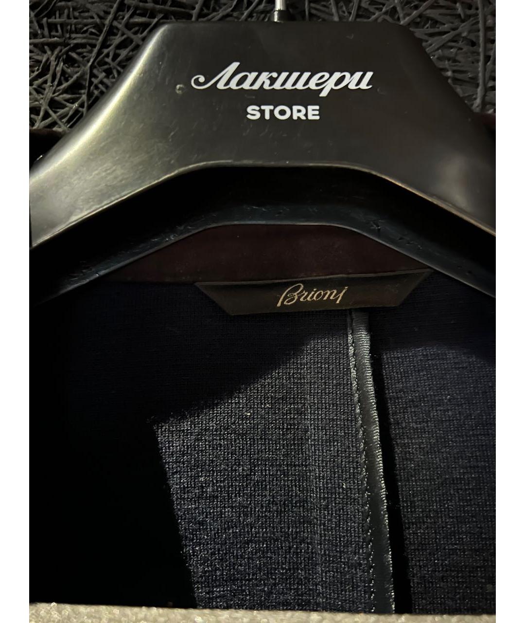 BRIONI Синий шерстяной пиджак, фото 3