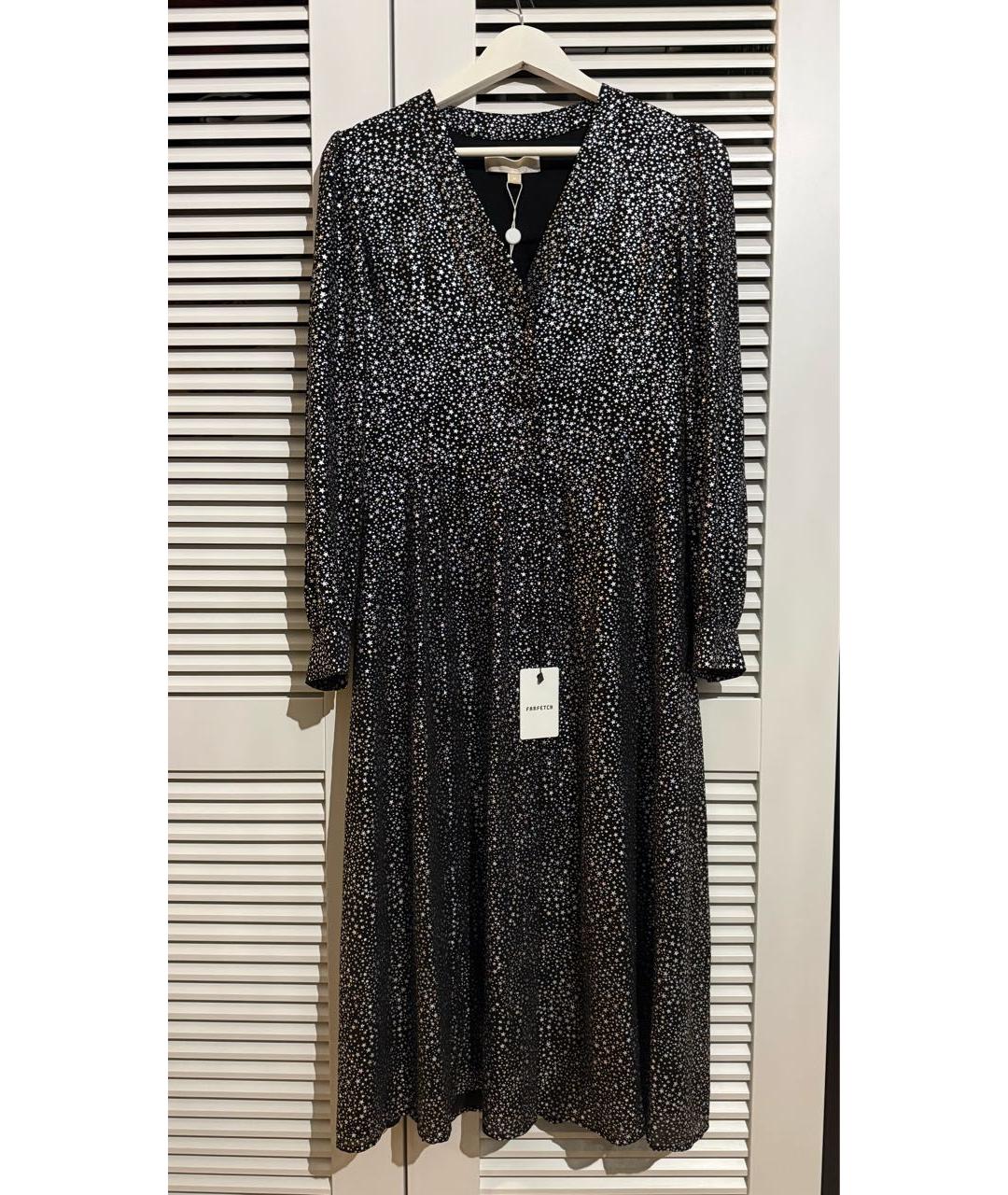 MICHAEL KORS Черное полиэстеровое коктейльное платье, фото 9