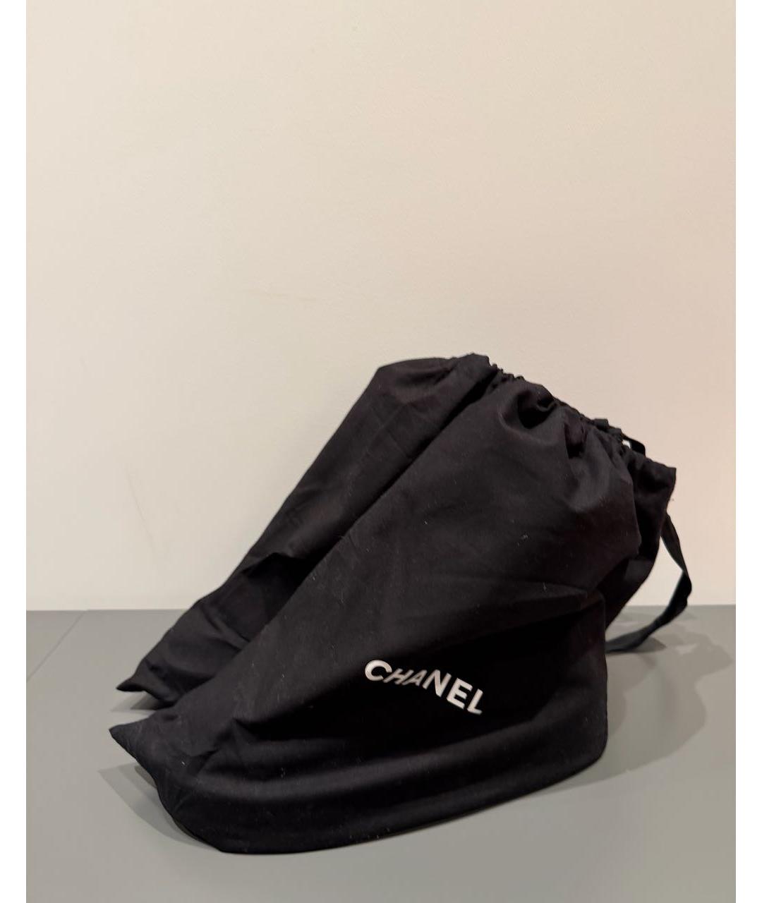 CHANEL Черные кожаные ботинки, фото 4